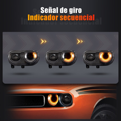 Faros Para Dodge Challenger 2008 2009 2010 2011 2012-2014