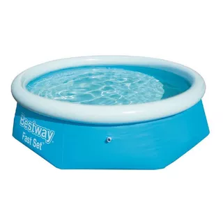 Piscina Inflável Redondo Bestway Fast Set 57266 3638l Azul Caixa