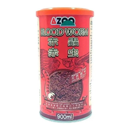Azoo Blood Worm 55 Gr Alimento Peces