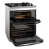 Estufa Electrolux Expert de 5 fuegos con función Airfryer FE5ad, color plateado, 220 V