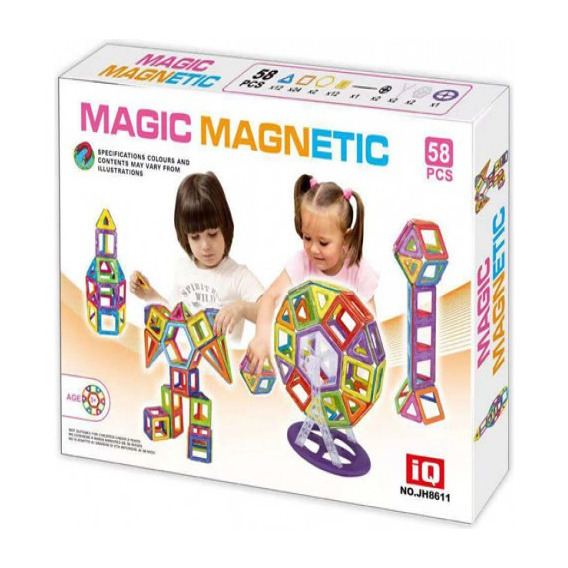 Magneticos Juegos Pieza Niños/niñas Bloques Plasticos Armar 58 Mg14