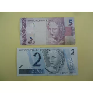 Billete De Brasil  2 Y 5 Reales 20101 