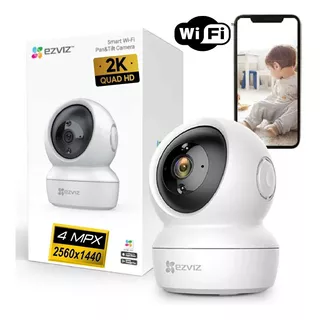 Cámara Seguridad Inalámbrica Wifi 360 Robótica 2k 4mpx  Color Blanco