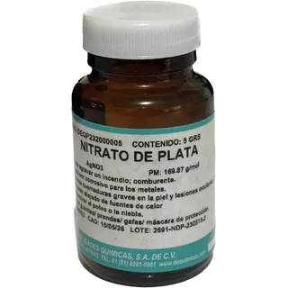 Nitrato De Plata 5 Gr