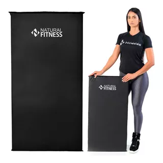 Tapete Colchonete Yoga Pilates Fitness Ginastica Cor Preto