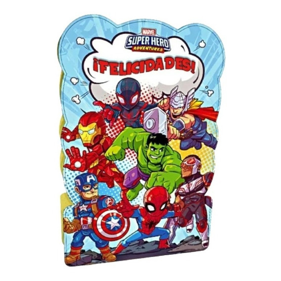 Piñata De Carton Super Hero - Super Heroes Marvel