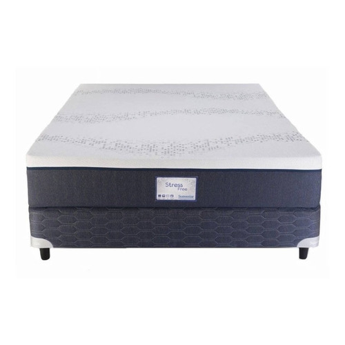 Sommier Suavestar Relax Stress Free 1 plaza de 190cmx100cm  azul