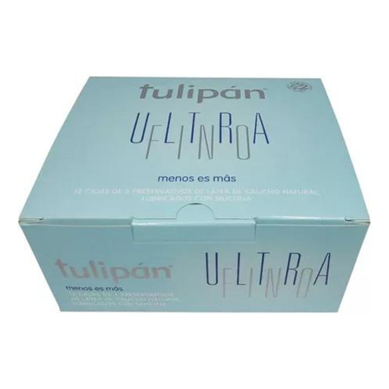 Preservativos Tulipán Ultra Fino Caja X 12un