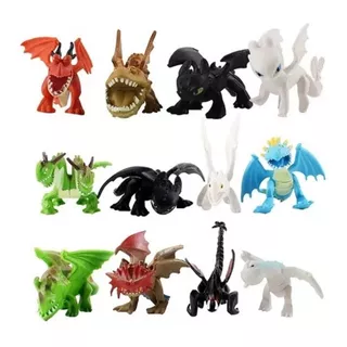 Oferta Banguela Como Treinar Seu Dragão Kit 12 Brinquedo