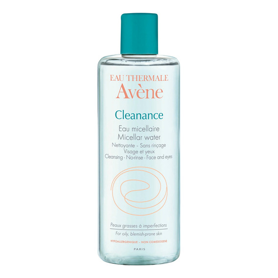 Desmaquillante agua micelar Avène Cleanance para piel grasa con tendencia acneica por unidad - volumen de la unidad de 400mL