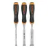 Juego De 3 Formones Mango Comfort Grip Truper 17759