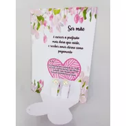 Arte Cartão Dia Das Mães Silhouete Com Porta Brincos