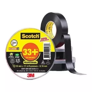 Fita Isolante 3m 33+ Scotch 20mts 105c°