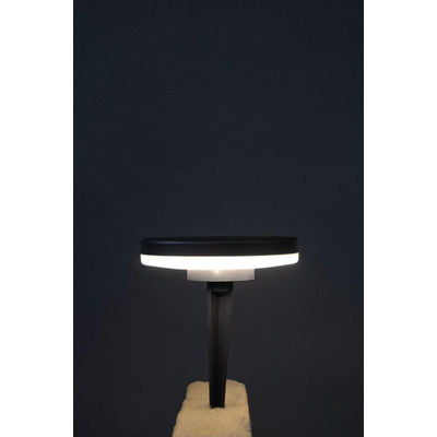 Aplique Led Camus Jabalina Aluminio Negro Exterior 12w Cie