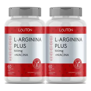 L - Arginina 2000 Mg Pote Com 120 Capsulas Lauton Nutrition