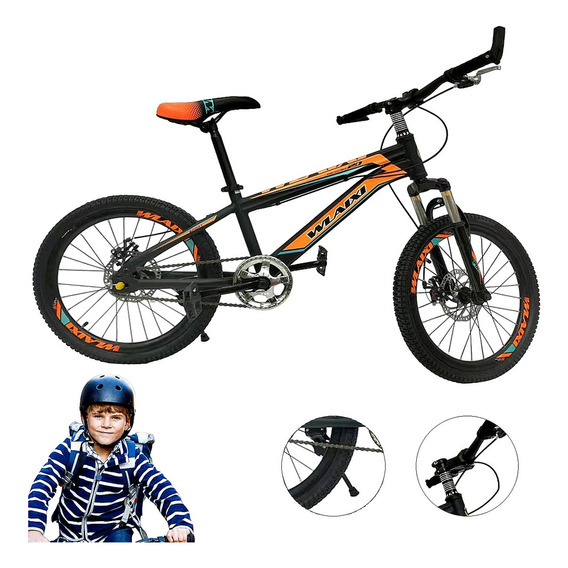 Bicicleta infantil deportiva Alemine R20 Sport Mountain Color naranja Tamaño del cuadro 20