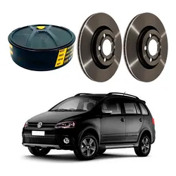  Disco Freio Dianteiro Volkswagen Spacecross 1.6 2012 A 2014