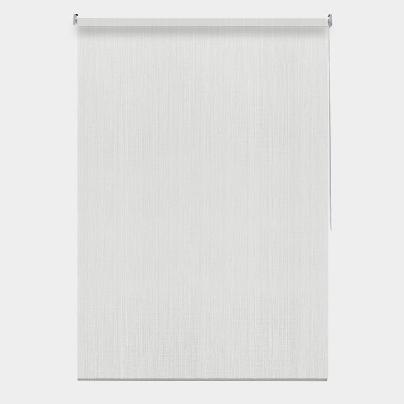 Cortina Moderna Blackout Blanco Textu Ancho 120cm Alto 180cm Color Blanco texturizado