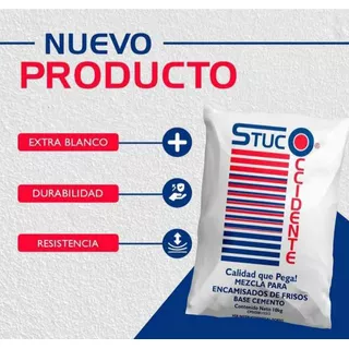 Stuco Occidente Blanco De 10kg