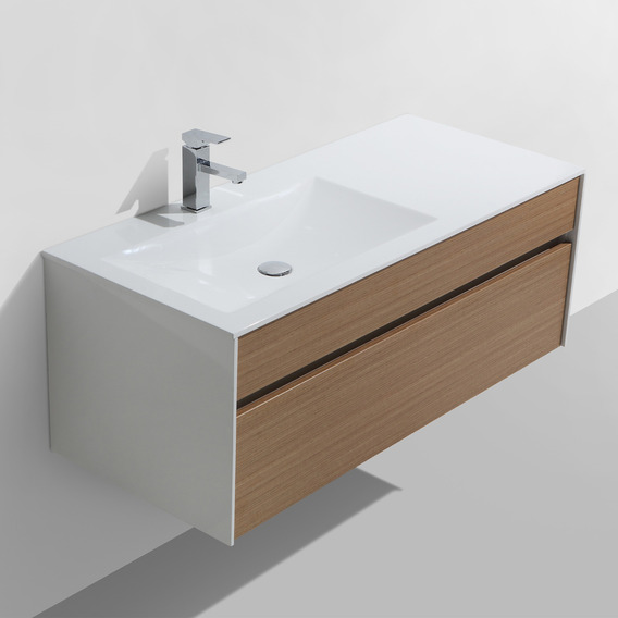 Mueble De Baño Sunset Con Lavamanos Izq. Café 120x53x45cm