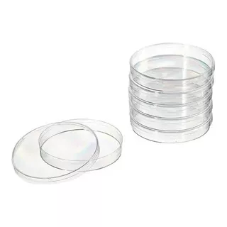 Caja Petri De Plastico De 90mm X 15 Mm Esteril. 30 Pzs  