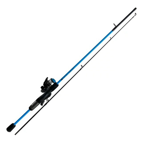 Combo Spinning Caña Reel Ozark Trail Wayfarer 8lb Pesca Bass Color Azul Acero