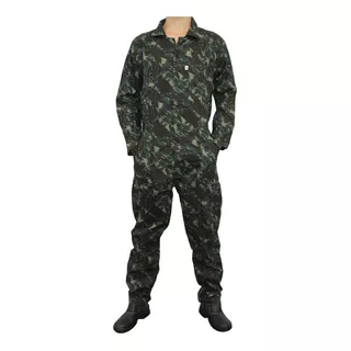 20 Macacão Exército Camuflado Manga Longa M.