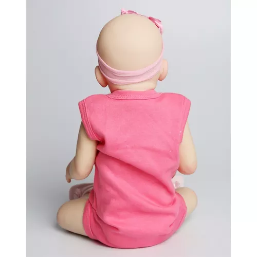 Boneca Bebê Reborn Abigail Sorrindo 48cm Corpo de silicone no Shoptime