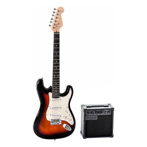 Guitarra Eléctrica Pack Freeman E01 Strat Sunburst Nnet