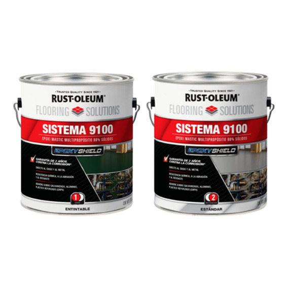 Pintura Epoxica Pisos Industriales Rust Oleum 9100 2 Galones