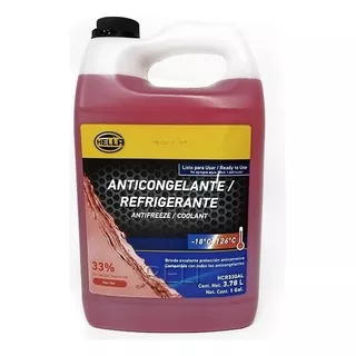 Garrafa Anticongelante Rojo Hella 3.78 L Ideal Para Vw