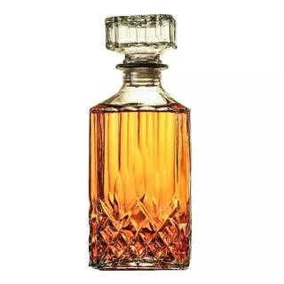 Garrafa Decanter Vidro Licor Whisky 23 X 9 700ml