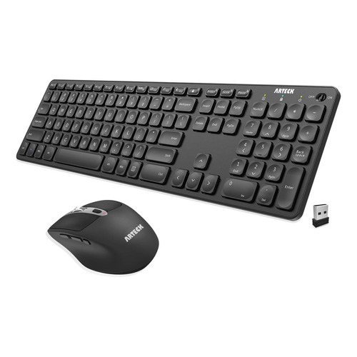 Arteck Combo Teclado Y Mouse Inalámbricos 2.4g Teclado Y Y