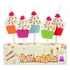 Velas Para Cumpleaños Con Forma De Cupcakes X 5 Unidades