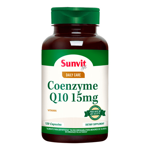 Coenzyme Q10 15mg - 120 Caps Sabor Sin sabor