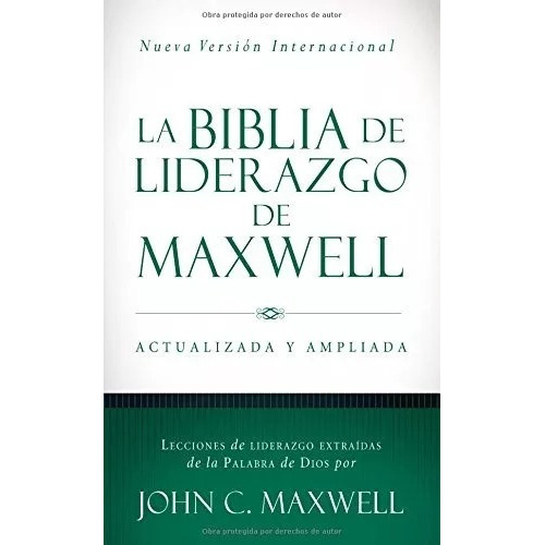 Biblia De Liderazgo De Maxwell Nvi, Tapa Dura