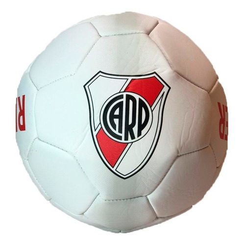 Pelota Futbol Pvc River Plate Numero 3 Blanco-rojo Cli