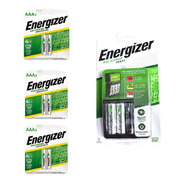 Cargador Energizer Maxi Aa Aaa + 2 Pilas Aa + 6 Aaa Recarg 