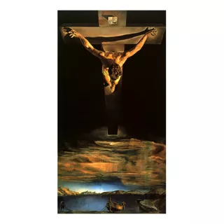 Cristo De São João Da Cruz Pescadores Quadro Dali Tela Repro