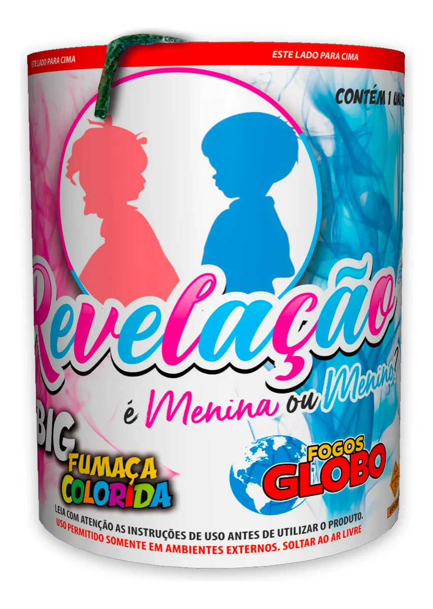 Fumaça Chá Revelação Fogos Globo