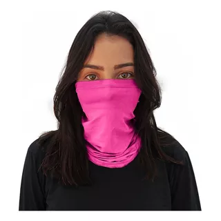 Bandana Rosto E Pescoço Proteção Uv Corrida Ciclismo Cor Rosa Tamanho Un