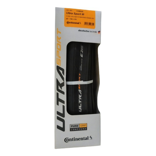 Neumático Continental Ultra Sport 3 700x23, negro/plegable, color negro