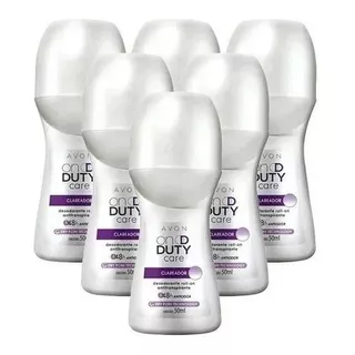 Kit 5 Desodorantes On Duty Care Rollon Clareador Avon 50ml Fragrância On Duty Clareador