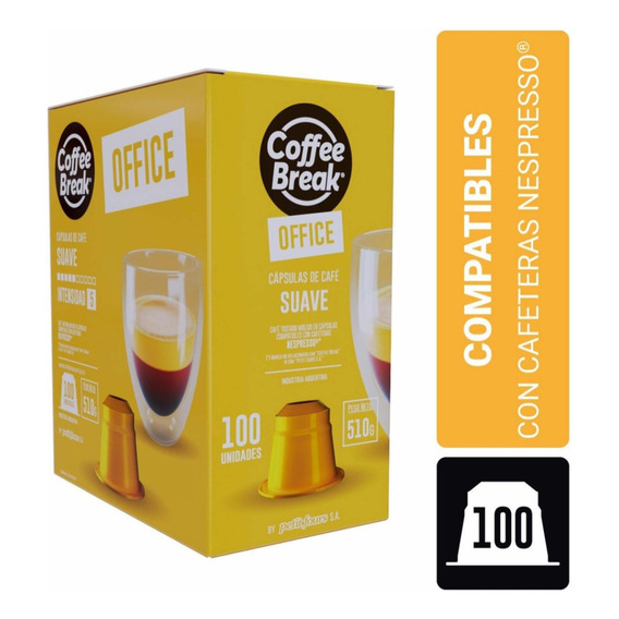 Cápsulas de café Coffee Break suave 100 unidades