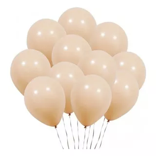 50 - Balão Bexiga Bege Nude 5 Pol