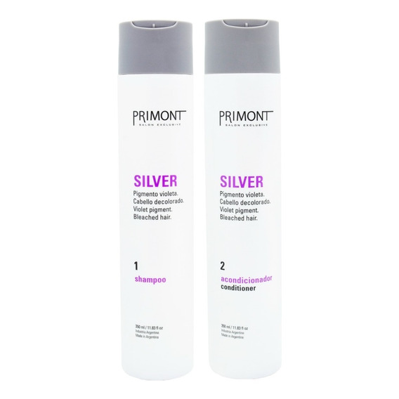 Primont Kit Silver Shampoo + Acondicionador Matizador Chico