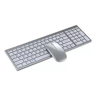 Kit Mouse Teclado Para Mac Notebook Inalambrico Silver Gofor