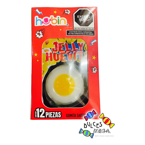 Hubin Gomita Jelly Huevito Tronador C/12- Divertidodelicioso