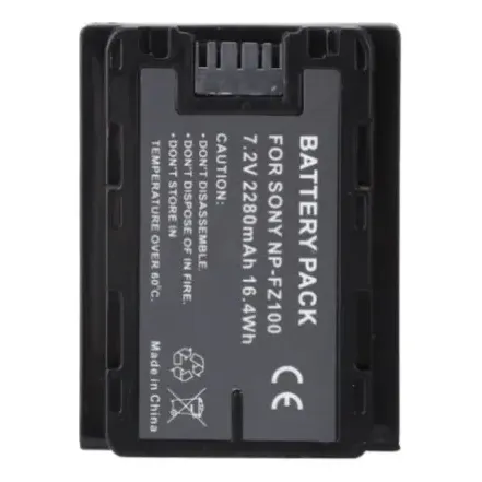 Zx Bateria Para Câmera Lcd De Dois Canais Np-fz100 2 Peças