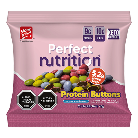 4 Perfect Nutrition Protein Buttons